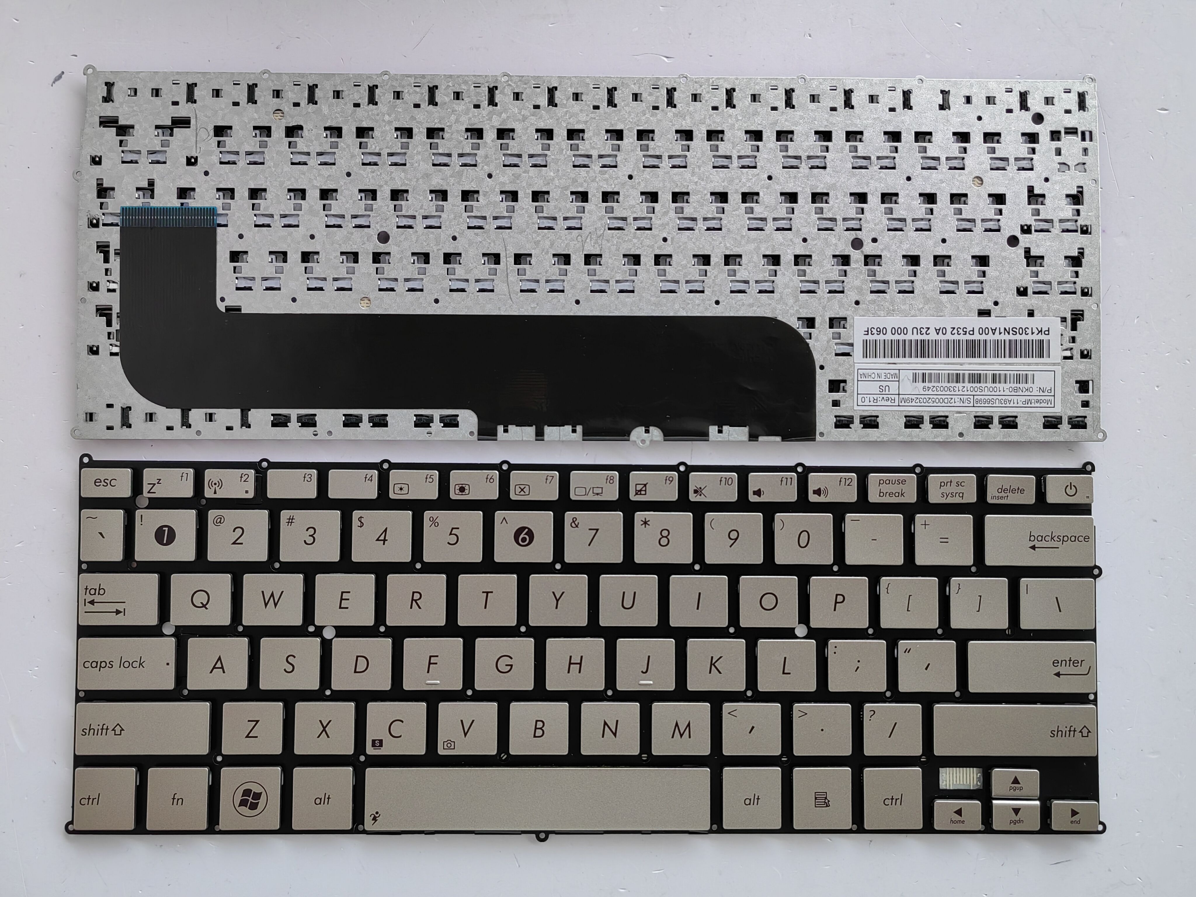 Picture of New Replacement Laptop Keyboard For ASUS UX21 SILVER US Layout